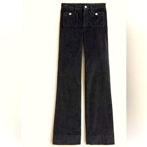 NWT Black Velvet Wide-Leg Pants